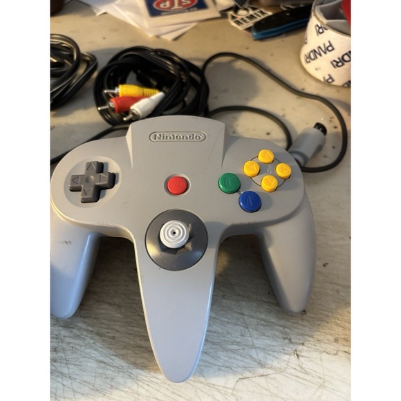 Nintendo 64 N64 Bundle + Cables +Controller + Resident Evil 2 tested Working - Picture 3 of 6